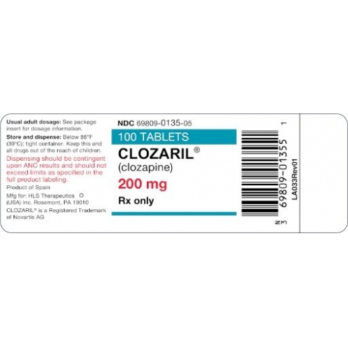 氯氮平 Clozapine Clozaril