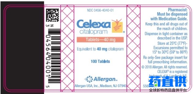 西酞普兰 citalopram Celexa